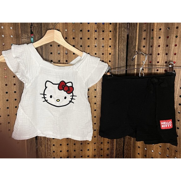 Hello Kitty Other - Hello Kitty Girls 2-Piece T-Shirt and Skirt Set Multicolor